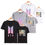 Thumbnail: BTS CARTOON PRINT MEN AND WOMEN T-SHIRTS BLACK - XL