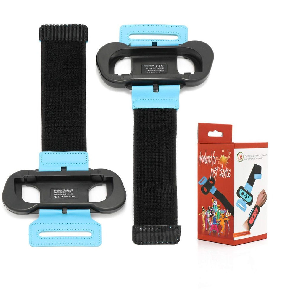 Thumbnail: 1 Pair of Wrist Bands for Nintendo Switch Controller Game Just Dance black