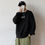 Thumbnail: KAWS Wanted Crew Neck Printing Loose Fashion Pullover Tops Black_XXXL