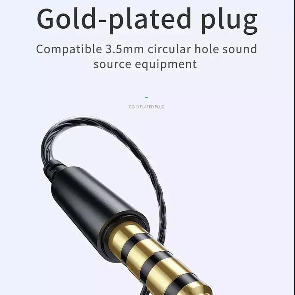 Thumbnail: Joyroom E208 Mobile Stereo Handsfree Headphones Metal Earphone Earbuds black