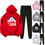Thumbnail: Doraemon Cartoon Thicken Tracksuit Casual Suit Hoodie Sweatshirt + Pants WHITE M
