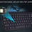 Thumbnail: 2.4G Wireless Keyboard Mouse Set Mini Multimedia Keyboard Mouse BLACK Set