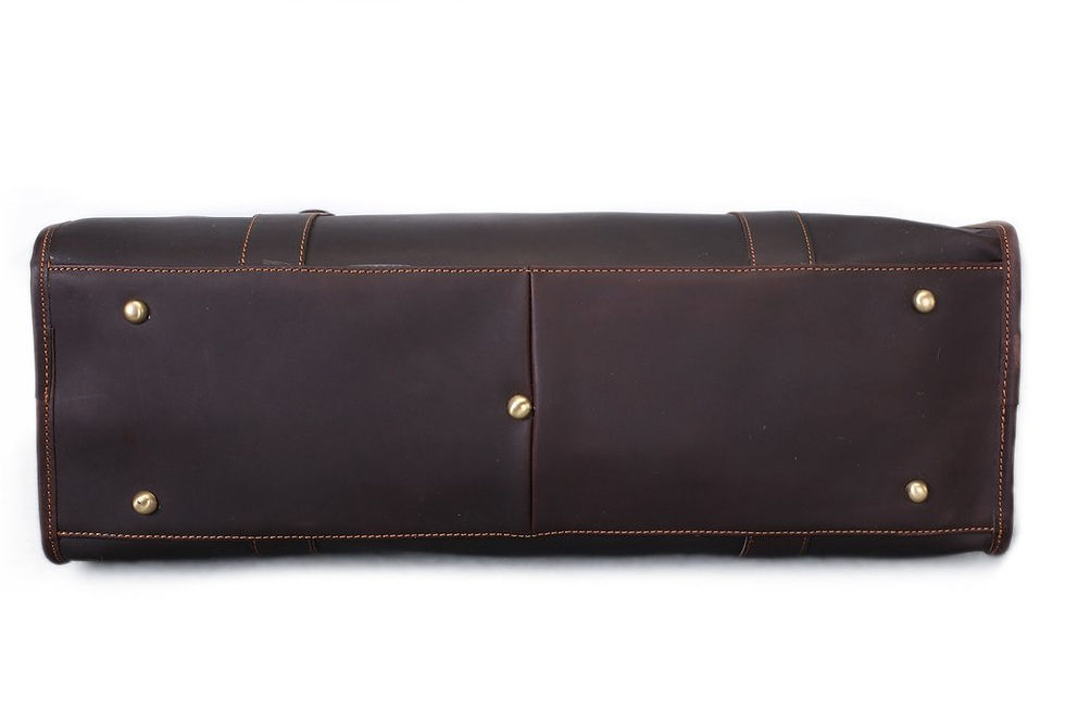 Thumbnail: Vintage Genuine Cow Leather Travel Bag L1180 (RockCow)