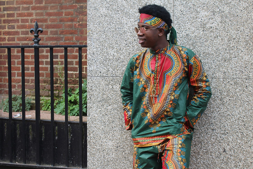 Thumbnail: Mens African Fashion Dashiki Wax Print Outfit (Continent Clothing)