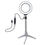 Thumbnail: USB 3 Modes Dimmable Led Ring Vlogging Photography Video Light with Tripod 7.6in