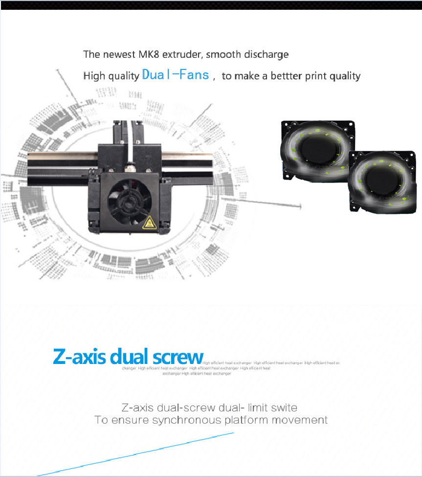 Thumbnail: Elf Large Size Fast Assembly 3D Printer CoreXY DIY Kit 3.5 Inch Touch Screen EU