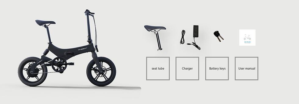 Thumbnail: ONEBOT S6 Electric Bike Foldable Bicycle Variable Speed City E-bike BLACK