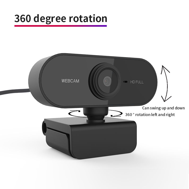 Thumbnail: HDWeb Camera with Built-in HD Microphone 1920 x 1080p Web Cam black