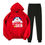Thumbnail: Doraemon Cartoon Thicken Tracksuit Casual Suit Hoodie Sweatshirt + Pants WHITE M
