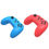 Thumbnail: 1 Pair of Bluetooth Wireless Game Controller for Switch Pro Dark gray + yellow