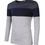 Thumbnail: Yong Horse Men's Color Block Slim Fit Long Sleeve Basic Cotton T-Shirt XL