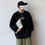 Thumbnail: KAWS Wanted Crew Neck Printing Loose Fashion Pullover Tops Black L