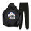 Thumbnail: Doraemon Cartoon Thicken Tracksuit Casual Suit Hoodie Sweatshirt + Pants WHITE M