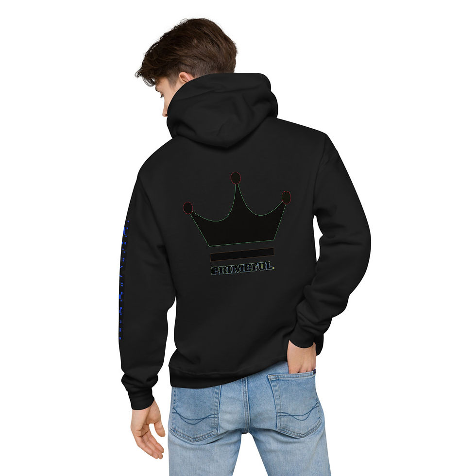 Thumbnail: PRIME UNITY BLUE Men's fleece hoodie