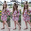 Thumbnail: Baby Print Bows Climbing Romper Rose red 110