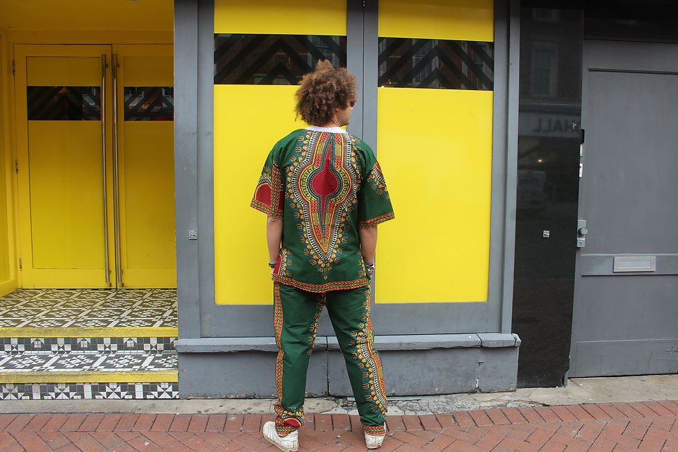 Thumbnail: African Two Piece Dashiki Top & Baggy Pants (Continent Clothing)