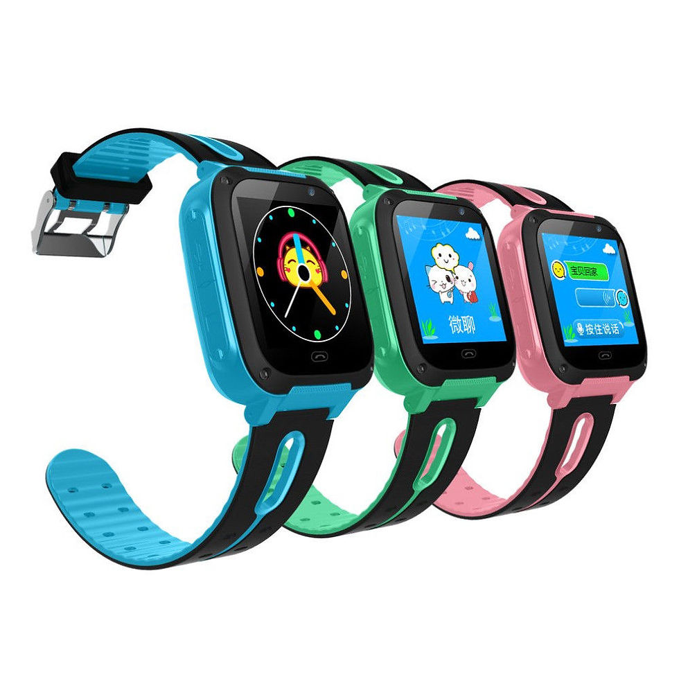 Thumbnail: YQT Anti-lost Kids Watch GPS Tracker SOS Call Phone for Android IOS GREEN