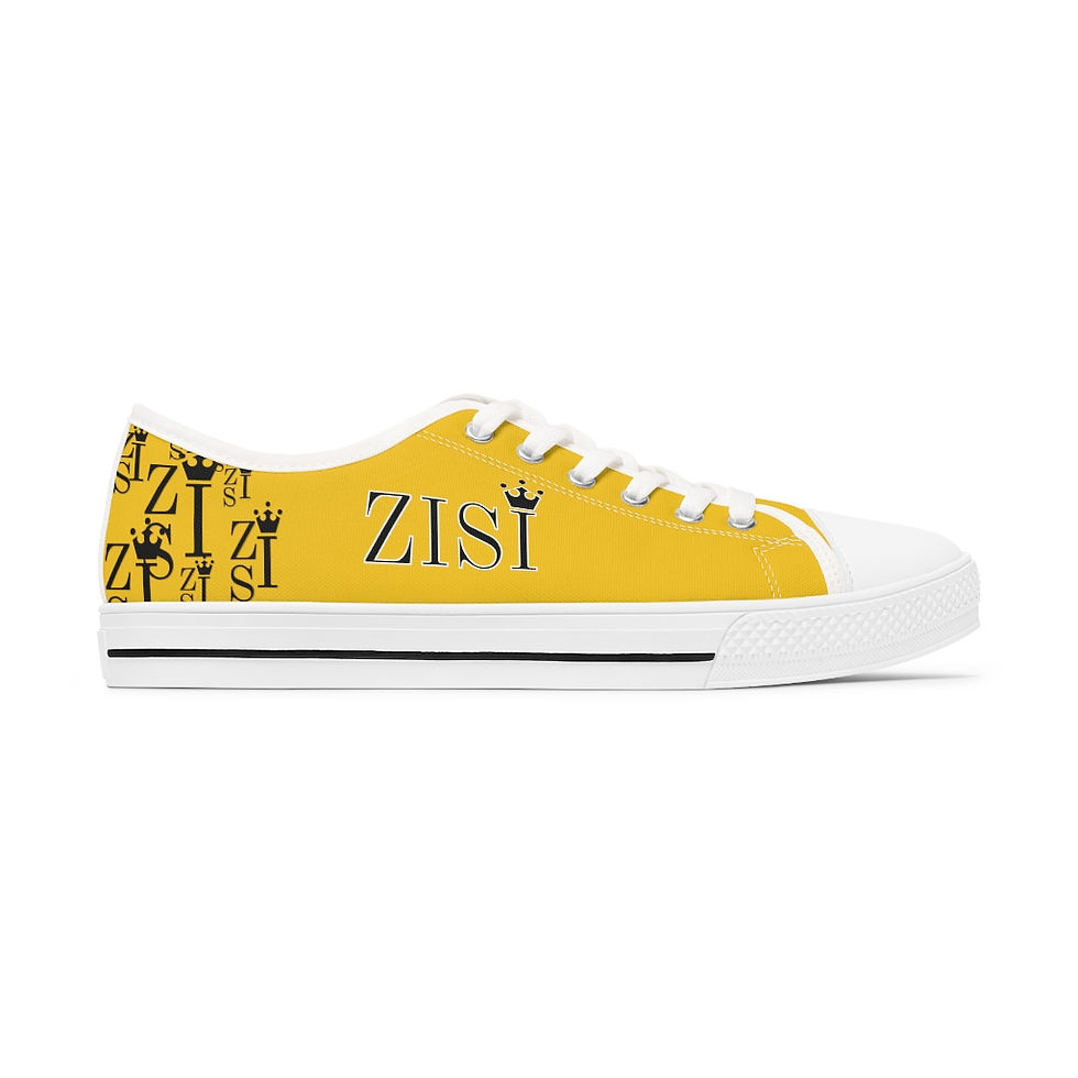 Thumbnail: ZISI SPECIAL GIRL Women's Yellow light Low Top Sneakers