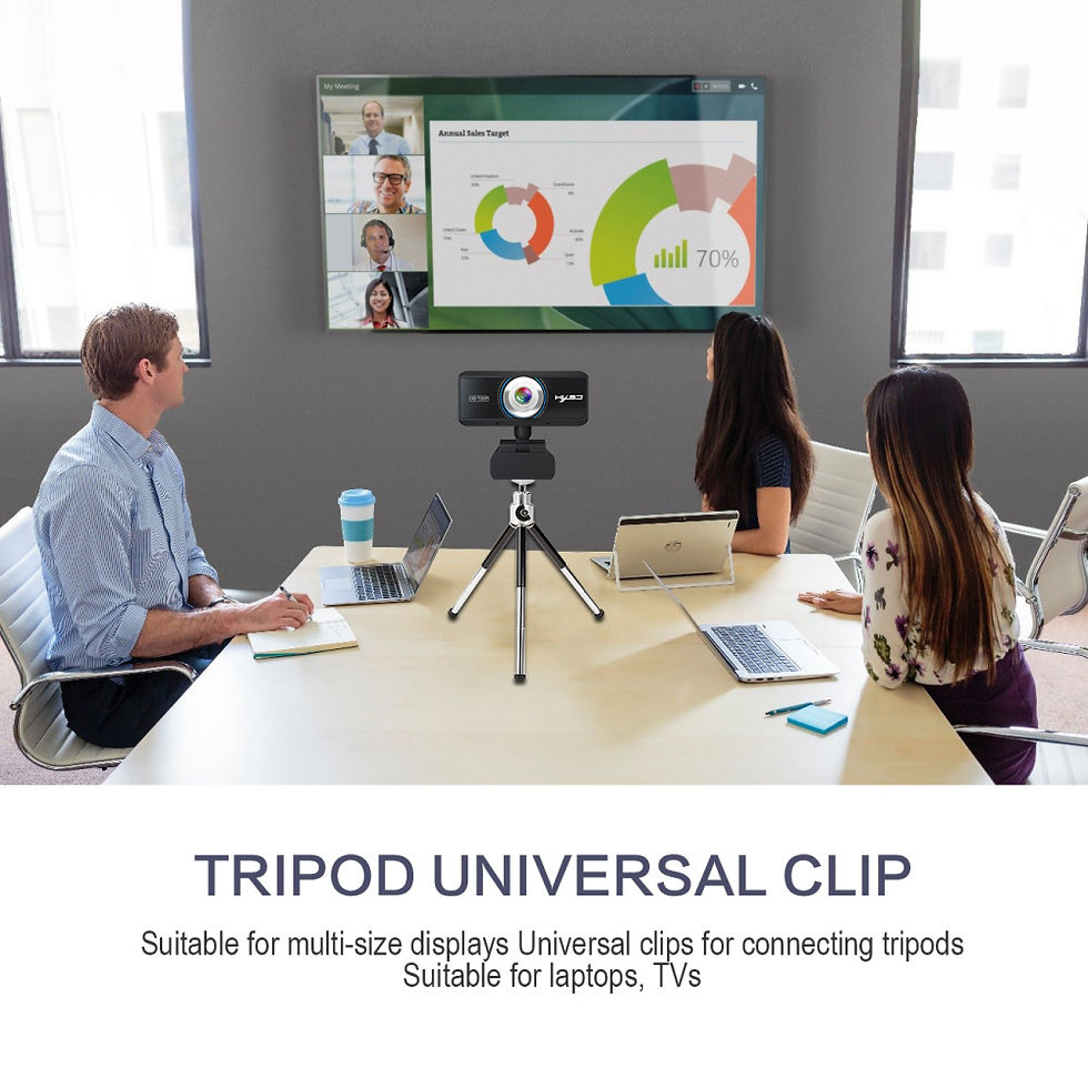 Thumbnail: HXSJ S90 HD Webcam 720P 360 Degree Rotating PC Camera Video Call Recording