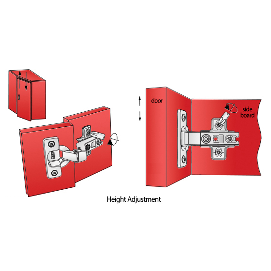 Thumbnail: +30º Hinge, H2 Mounting Plate with EURO Screws, Angled Doors