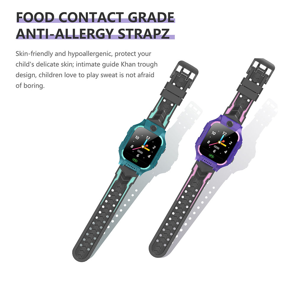 Thumbnail: E12 Smart Watch Children Telephone Intelligent Clock SOS Call black+green