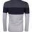 Thumbnail: Yong Horse Men's Color Block Slim Fit Dark gray + sapphire blue L
