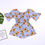 Thumbnail: Baby Print Bows Climbing Romper Rose red 110