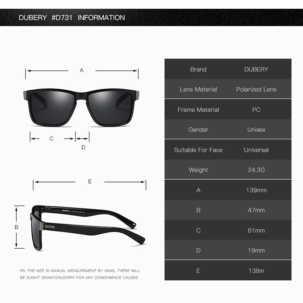 Thumbnail: DUBERY HD Polarized Sunglasses D5181V6N