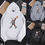 Thumbnail: KAWS Men Women Hoodie Sweatshirt Walking Doll Winter Loose Pullover Black L