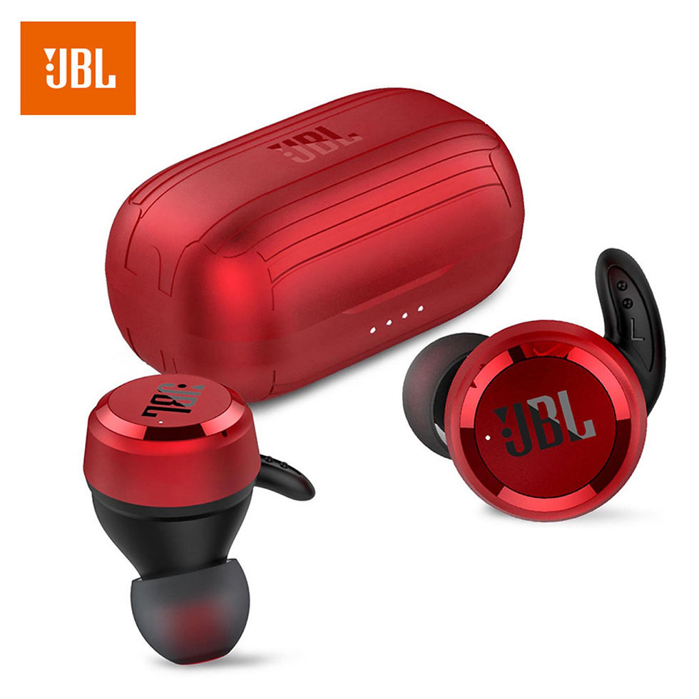 Thumbnail: JBL T280 TWS Bluetooth Wireless Headphones with Charging Case Earbuds Sport RED