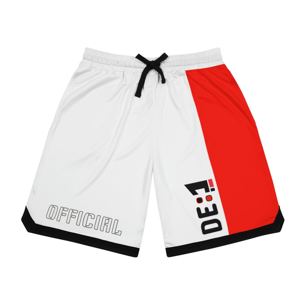 DE:ONE OFFICIAL STREET SUPREME Basketball Rib Shorts (AOP)
