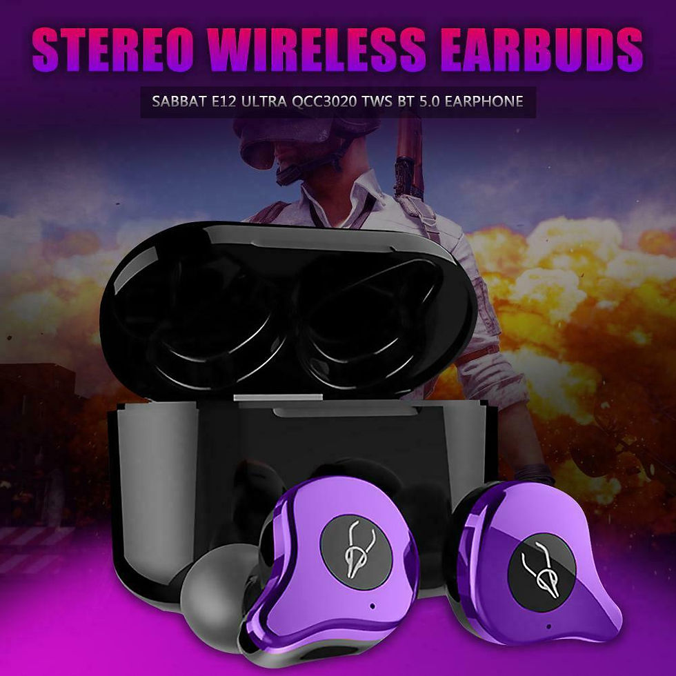 Thumbnail: Sabbat E12 Ultra QCC3020 TWS BT V5.0 Sports Earbuds Wireless Charging Noise SLVR
