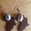 Thumbnail: African Zulu Wooden Cowrie Earrings (Continent Clothing)
