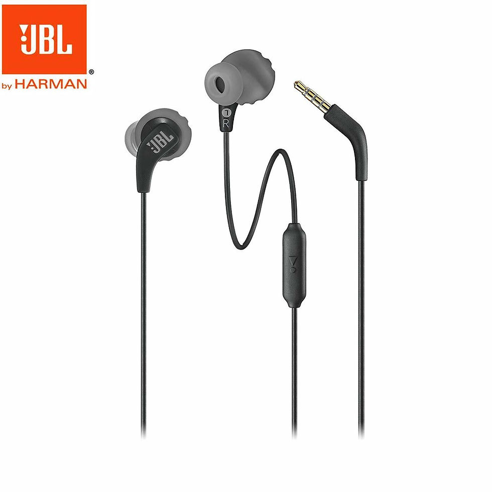 Thumbnail: JBL Endurance Run Wired Earphones In-line Control In-Ear Sweatproof Sports YLLW