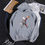 Thumbnail: KAWS Men Women Hoodie Sweatshirt Walking Doll Winter Loose Pullover Gray XXL