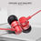 Thumbnail: M01 3.5mm Metal In-ear Earphone Music Earbuds Line Control Strong Bass Silver