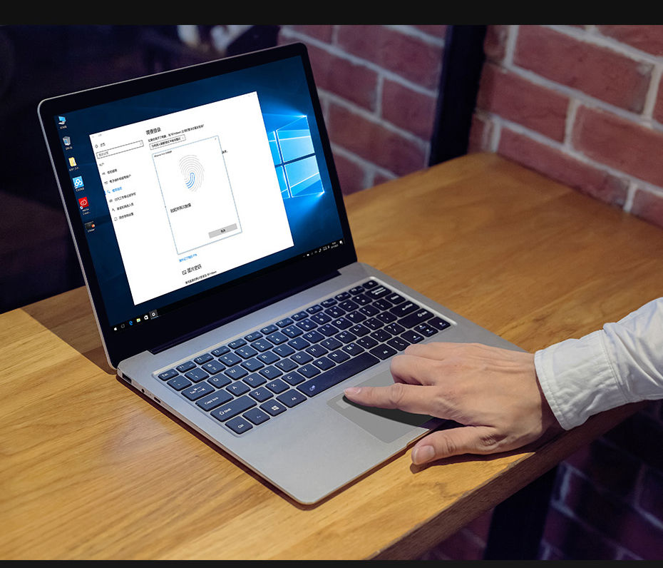 Thumbnail: ALLDOCUBE Thinker Notebook Fingerprint Sensor, US PLUG - Gray Black