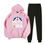 Thumbnail: Doraemon Cartoon Thicken Tracksuit Casual Suit Hoodie Sweatshirt + Pants WHITE M