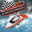 Thumbnail: RC Boat Create Toys ORANGE Portable Micro Racing Boat Remote Control Speedboat