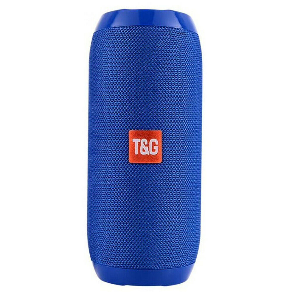 Thumbnail: T & G Loud Bluetooth Speaker Outdoor Stereo Bass USB/TF/FM Radio blue & red