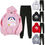 Thumbnail: Doraemon Cartoon Thicken Tracksuit Casual Suit Hoodie Sweatshirt + Pants WHITE S
