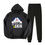 Thumbnail: Doraemon Cartoon Thicken Tracksuit Casual Suit Hoodie Sweatshirt + Pants WHITE S