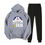 Thumbnail: Doraemon Cartoon Thicken Tracksuit Casual Suit Hoodie Sweatshirt + Pants WHITE S