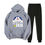 Thumbnail: Doraemon Cartoon Thicken Tracksuit Casual Suit Hoodie Sweatshirt + Pants WHITE M