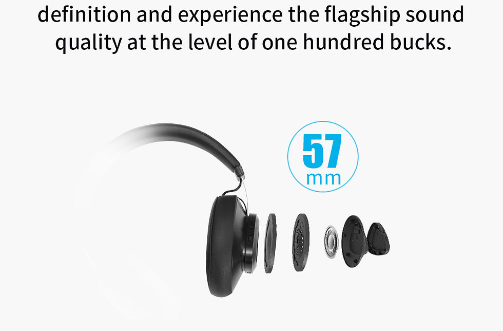 Thumbnail: Bluedio TMS Wireless Headphone with Microphone Monitor Studio Bluetooth BLACK