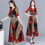 Thumbnail: THE LEOPARD Women Elegant Print Knee-length Leopard Print Fashion Dress green M