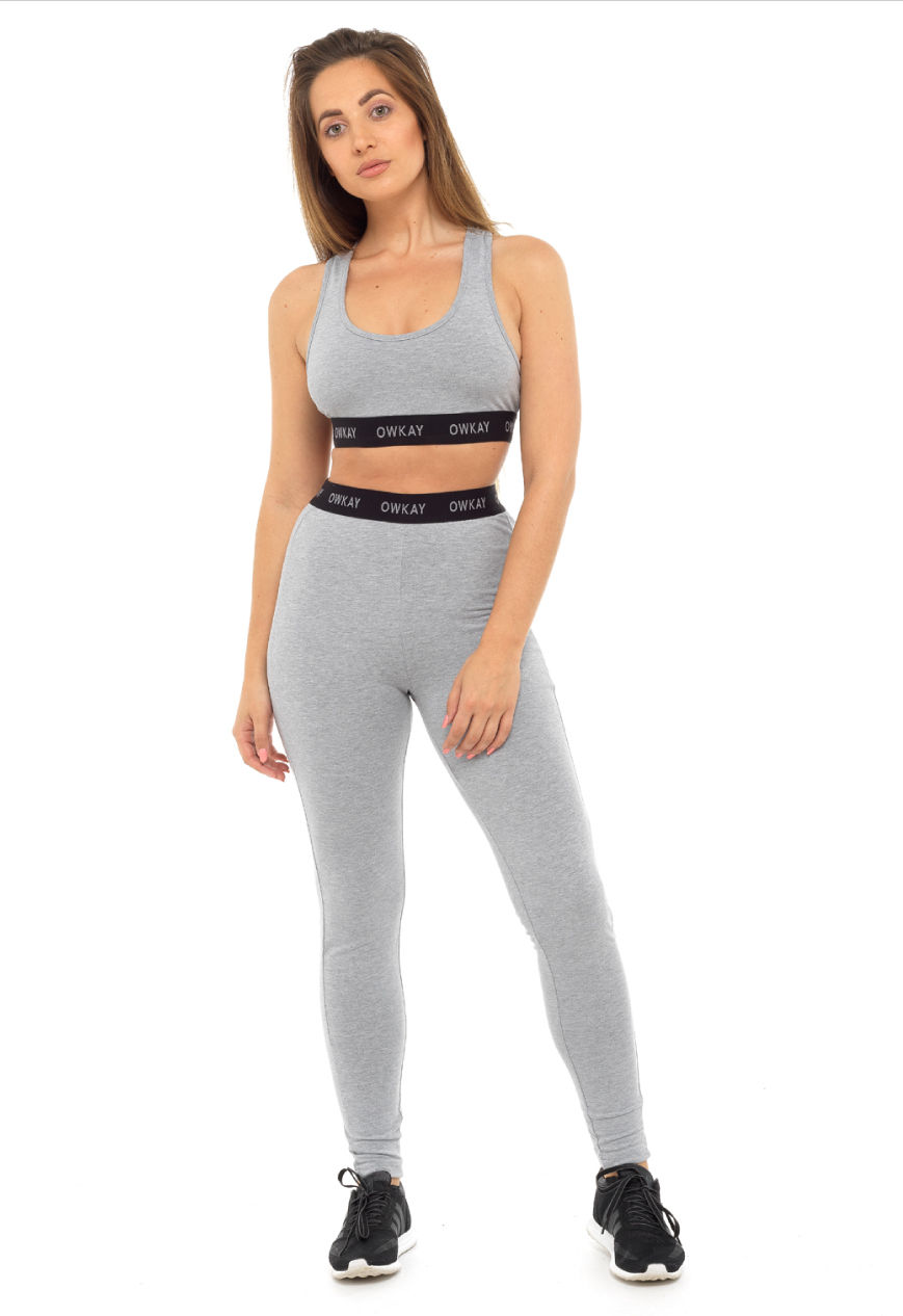 Thumbnail: Bralette Heather Grey (Owkay Clothing)