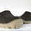Thumbnail: Brown mens shoes with rugged sole and felted wool (WOOLEN CLOGS)