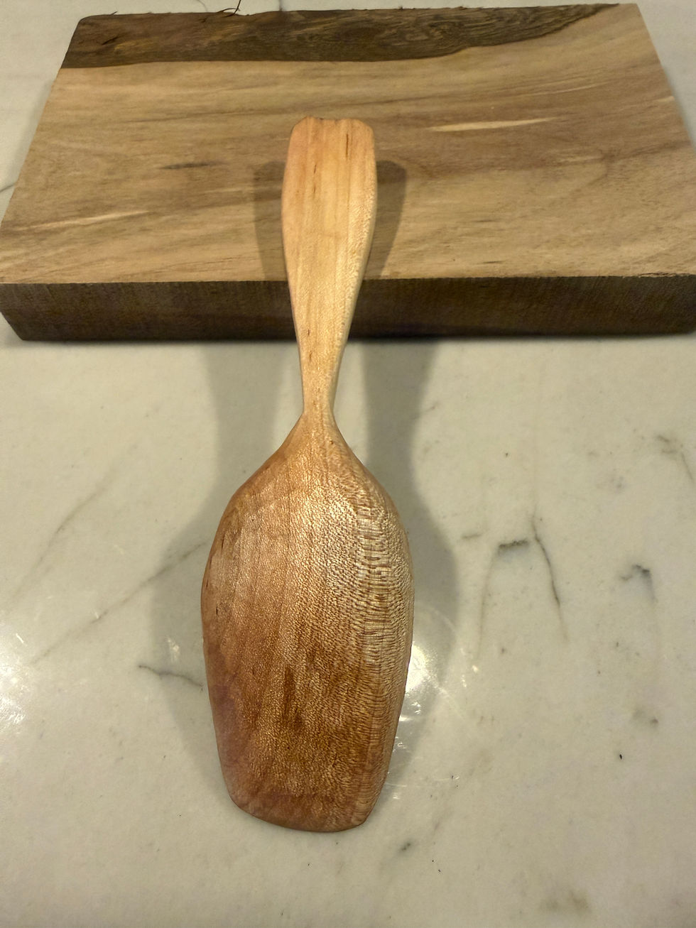 Thumbnail: Deep bowled maple eating/soup spoon 