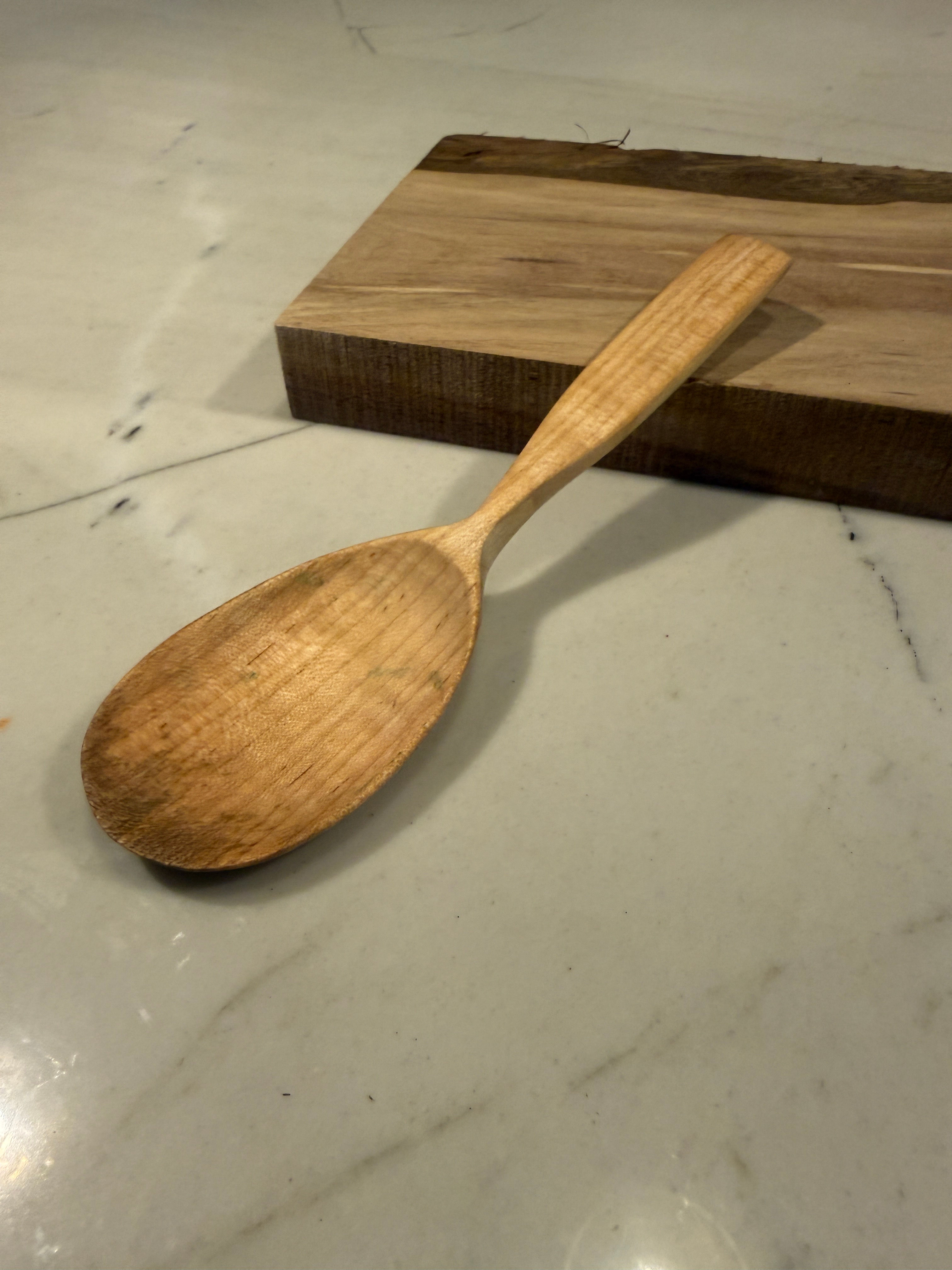 Maple eating spoon